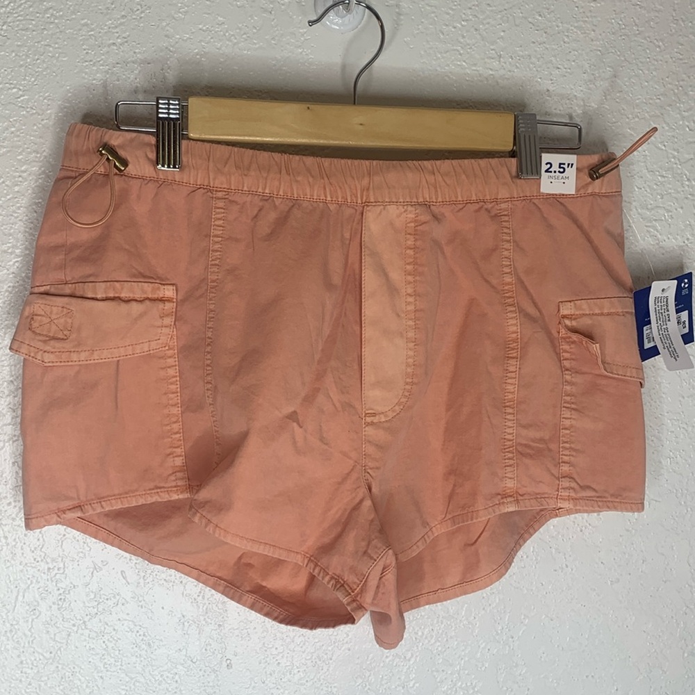 Arizona Jean Co Low Rise Utility Shorts Rust Peach Y2K Coastal Beach Hiking